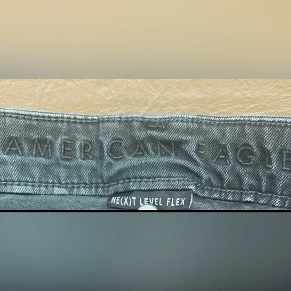 Men's American Eagle Next Level Flex Skinny Black Denim Jeans Size 32 - Picture 4 of 7